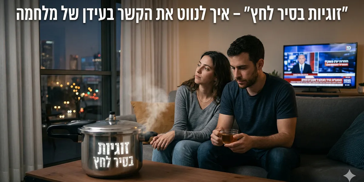 זוגיות בסיר לחץ - איך לנווט את הקשר בעידן של מלחמה