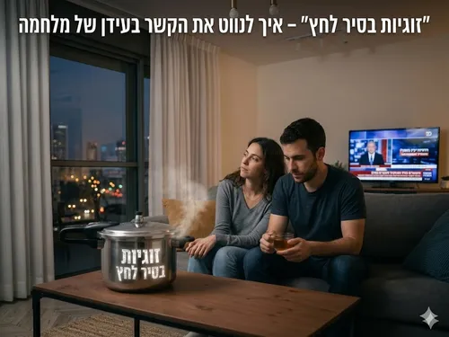 זוגיות בסיר לחץ - איך לנווט את הקשר בעידן של מלחמה